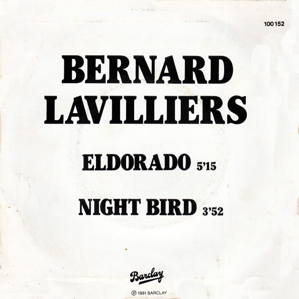 45T promo 2 titres

Eldorado (5'15)
Night bird (352)

Promo de l'album :
Nuit d'amour