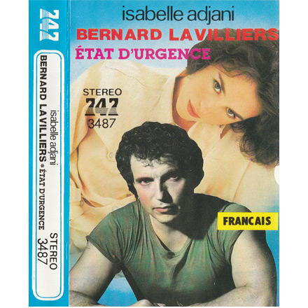 Pressage Saoudien
K7 Extraits Etat d'urgence

Face A : Isabelle Adjani

Face B : Bernard Lavilliers
New York juillet
Vegas
Saignée
Q.H.S
A suivre ...
Etat d'urgence