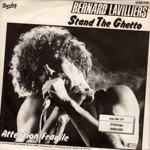 45T 2 titres
Origine Allemagne

Stand The Ghetto
Attention fragile